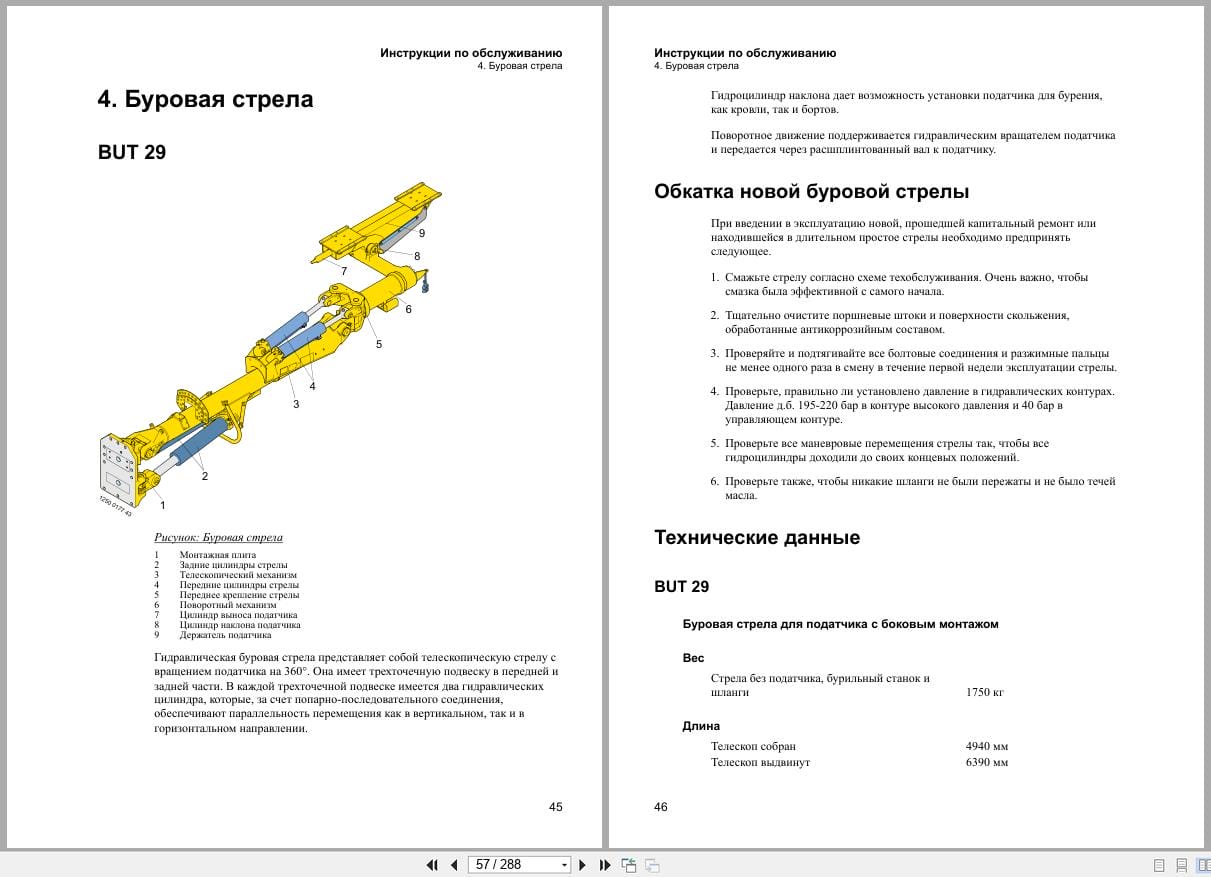 Atlas Copco Boomer Rocket Boomer S1D Maintenance Manual 9852184613d RU (2)