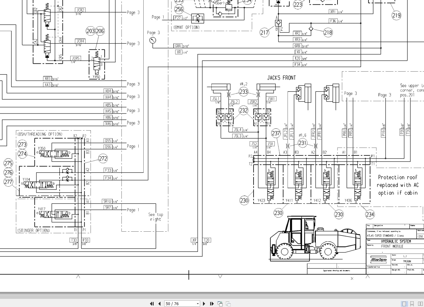 Atlas Copco Boomer S1D Hydraulic Electrical Schematic 8991776100 EN (3)