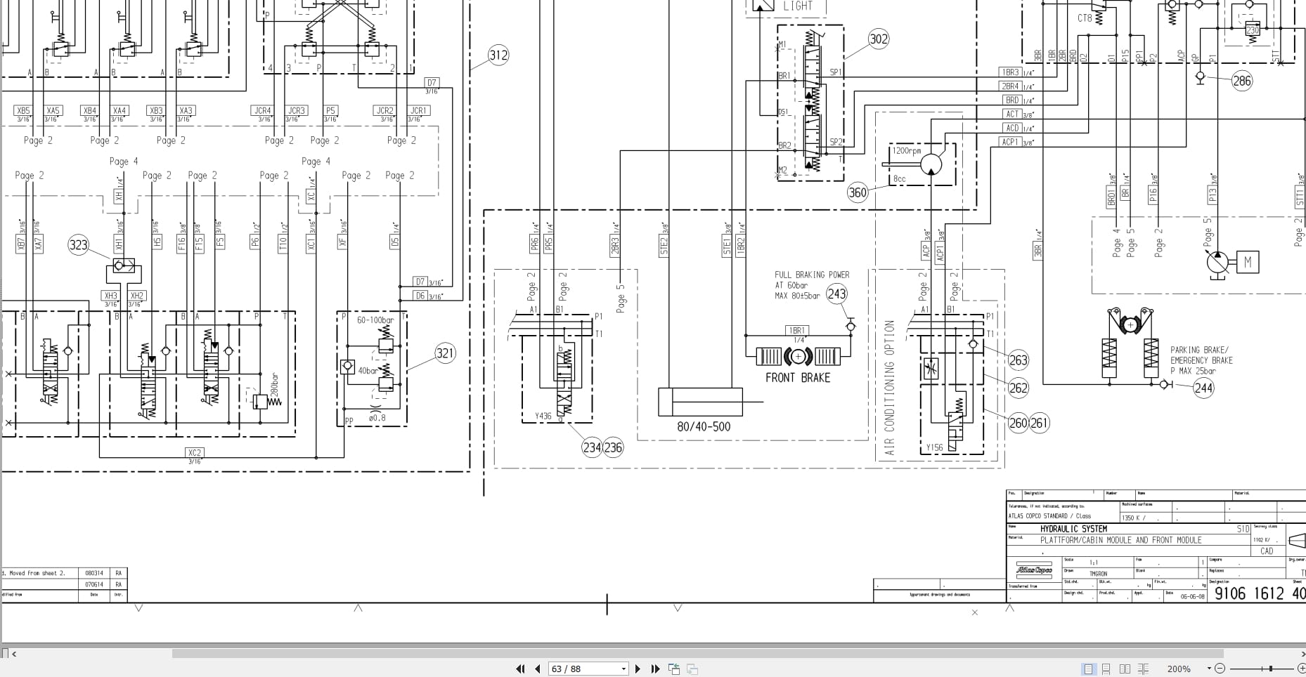 Atlas Copco Boomer S1D Hydraulic Electrical Schematic 8991977000 EN (3)