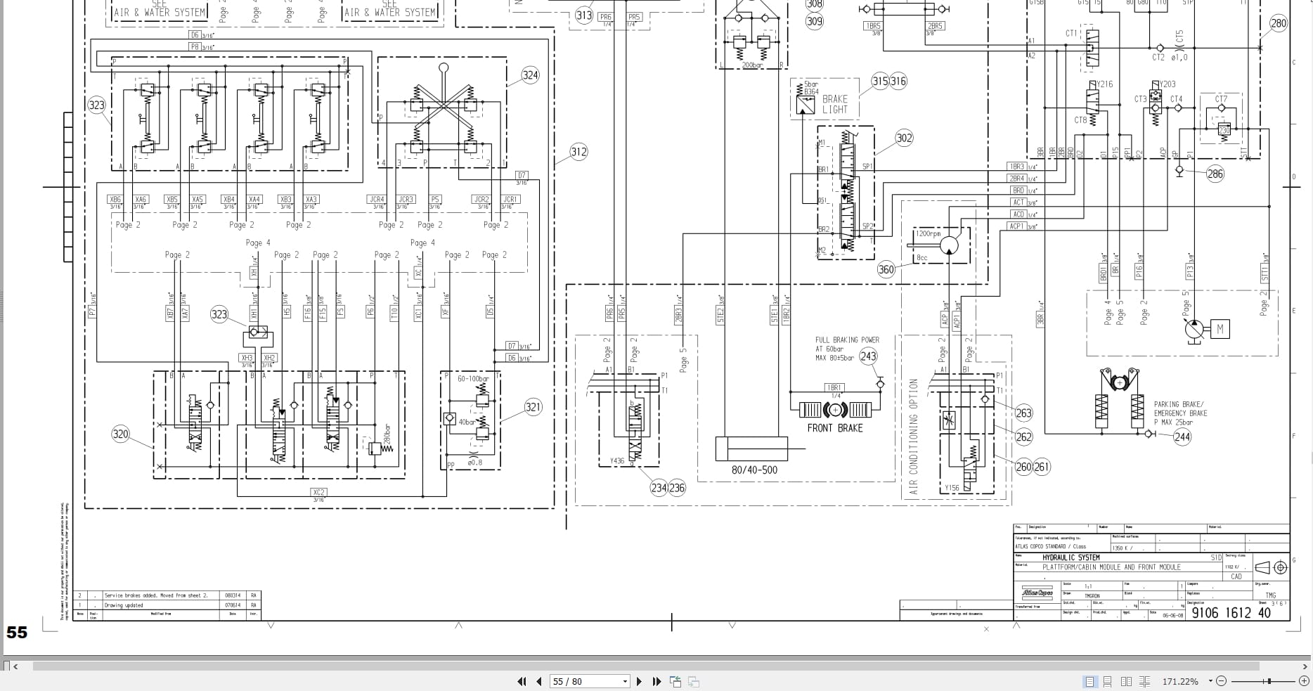 Atlas Copco Boomer S1D Hydraulic Electrical Schematic 8999042100 EN (3)