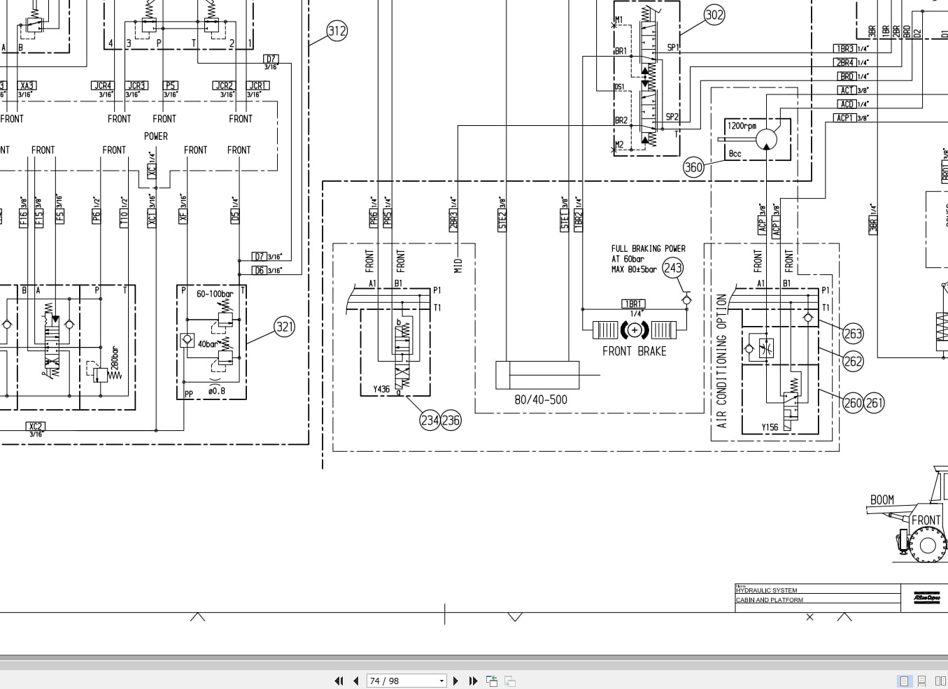 Atlas Copco Boomer S1D Hydraulic Electrical Schematic 8999048800 EN (3)