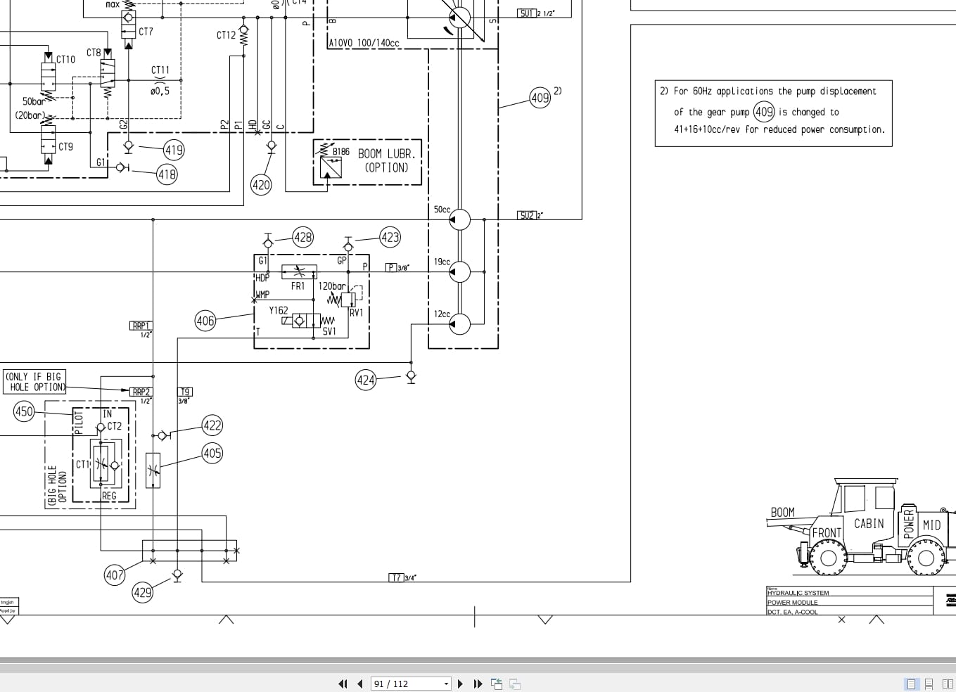 Atlas Copco Boomer S1D Hydraulic Electrical Schematic 8999166600 EN (3)