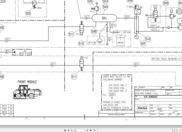 Atlas Copco Boomer S1D Hydraulic Electrical Schematic 8999200600 En (2)