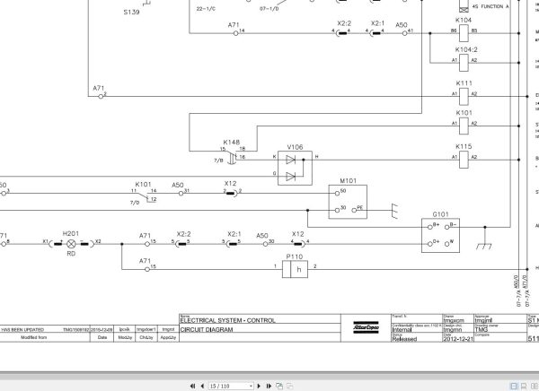 Atlas Copco Boomer S1D Hydraulic Electrical Schematic 8999200600 En (3)