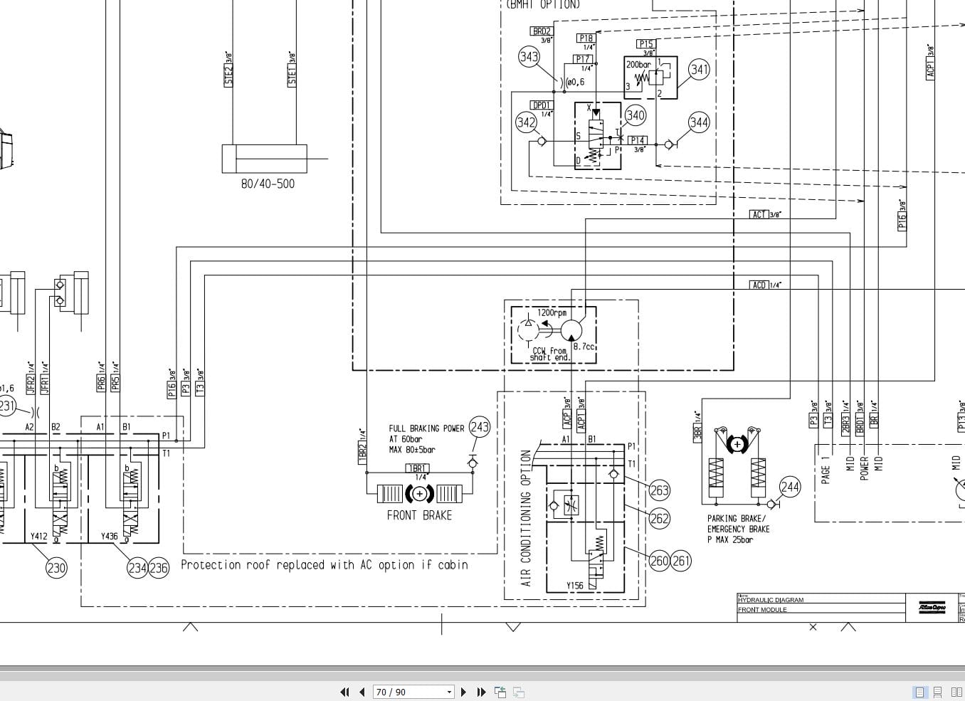 Atlas Copco Boomer S1D Hydraulic Electrical Schematic 8999228500 EN (4)