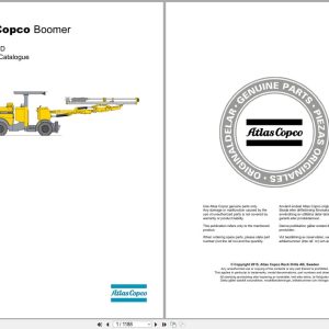Atlas Copco Boomer S1D Spare Parts Catalog 8999200600 (1)