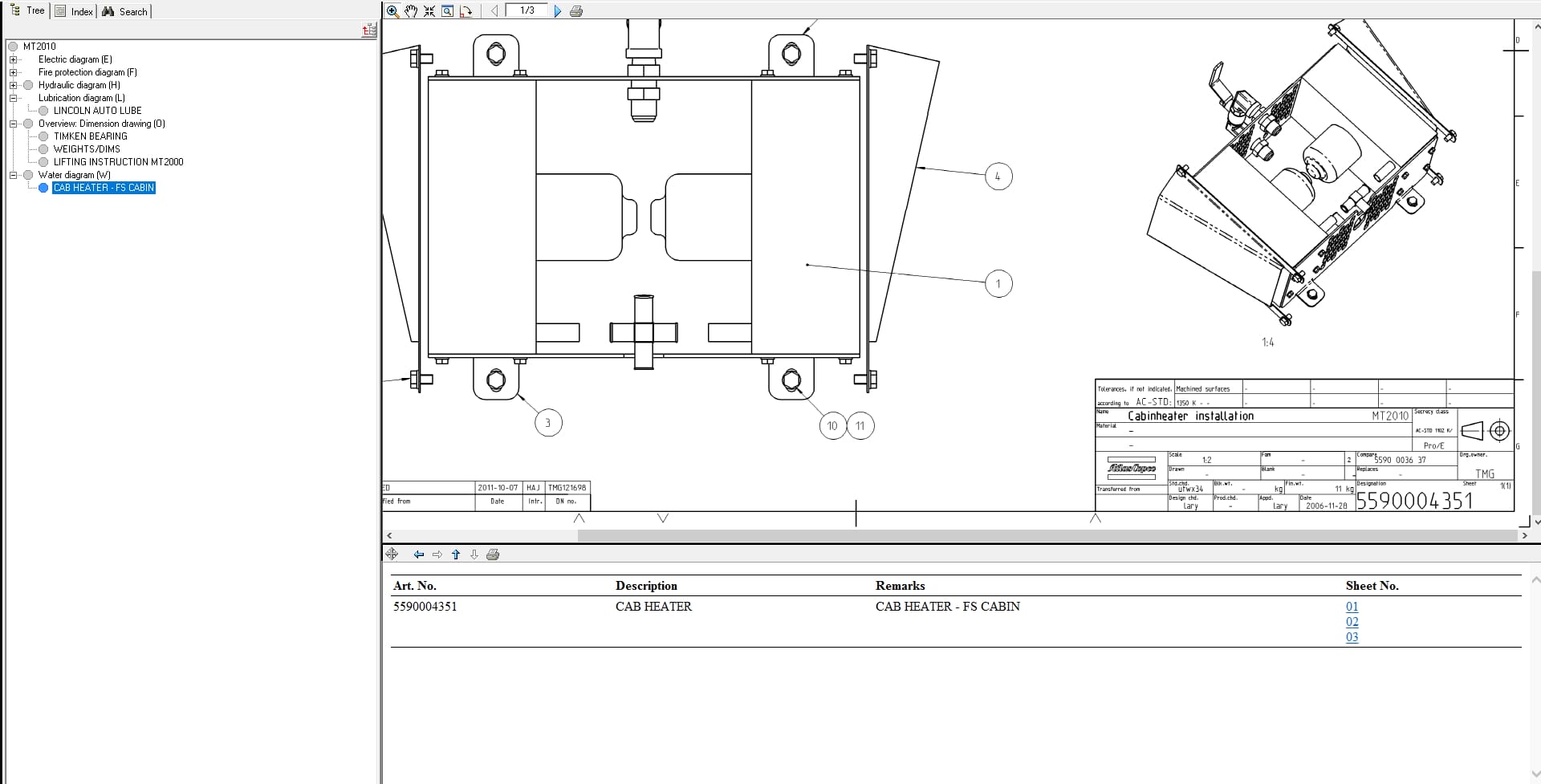 Atlas Copco Minetruck MT2010 Diagrams and Drawings 8997436700 EN (4)