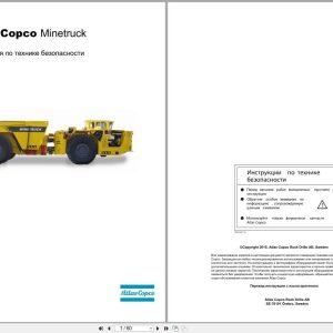 Atlas Copco Minetruck MT2010 Safety Instruction 9852243413f RU (1)