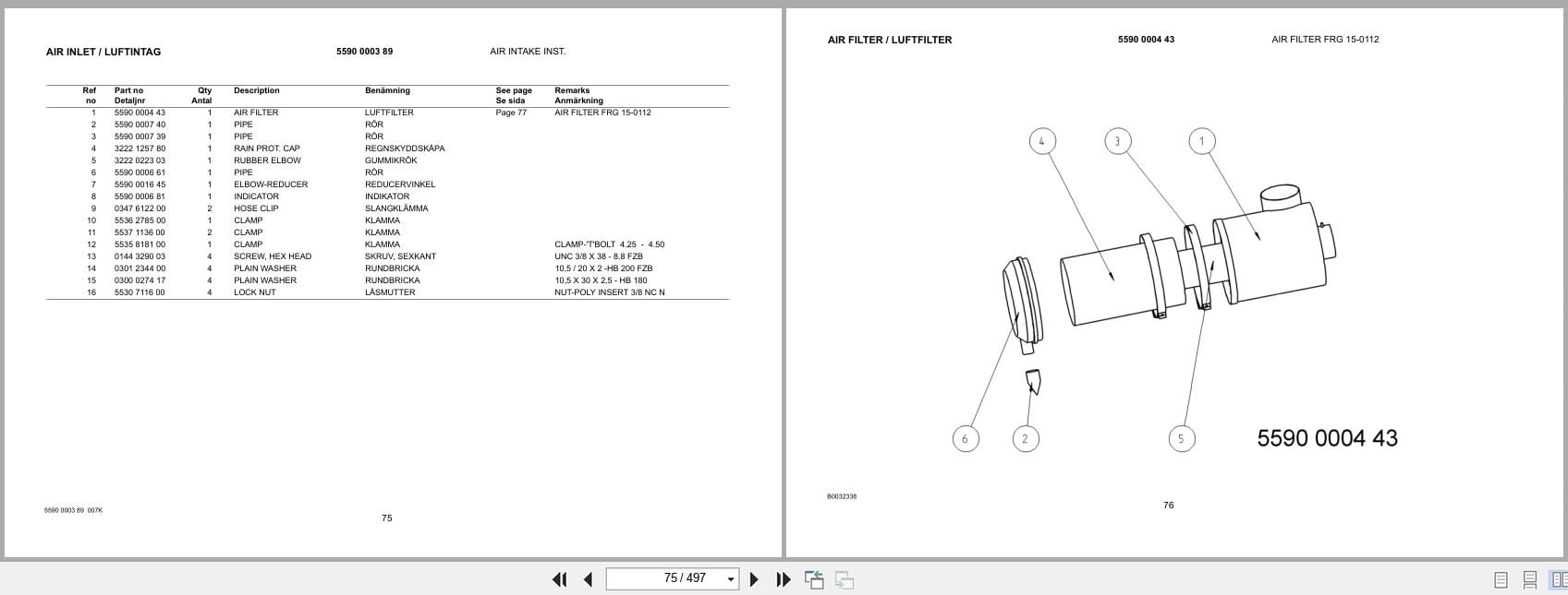 Atlas Copco Minetruck MT2010 Spare Parts Catalog 8997117000 EN SV (2)
