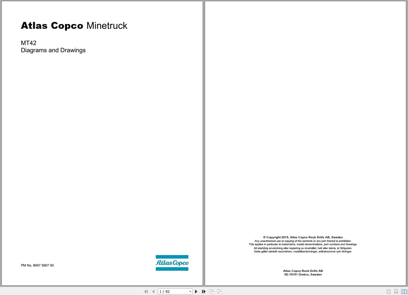 Atlas Copco Minetruck MT42 Diagrams and Drawings 8997560700 EN (1)