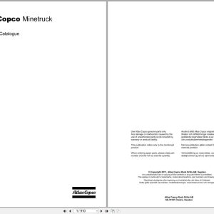 Atlas Copco Minetruck MT42 Spare Parts Catalog 8997359400 EN SV (1)