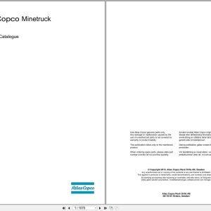 Atlas Copco Minetruck MT42 Spare Parts Catalog 8997560700 SV EN FR DE ES (1)