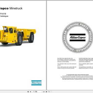 Atlas Copco Minetruck MT431 Spare Parts Catalog 8997648700 EN SV (1)