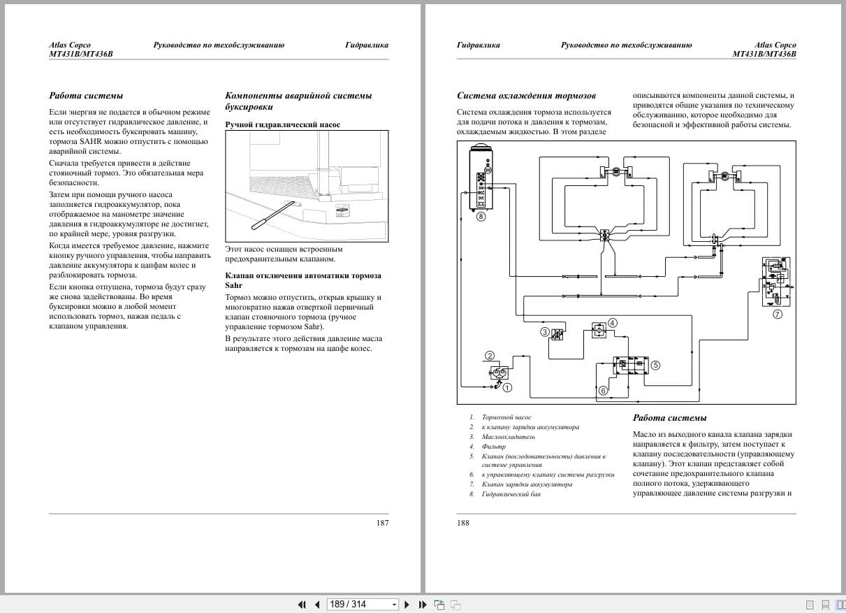 Atlas Copco Minetruck MT431B MT436B Maintenance Manual 9852217513a RU (3)