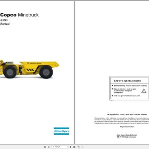 Atlas Copco Minetruck MT431B MT436B Operators Manual 9852217401e (1)