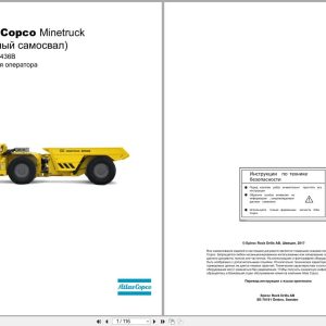 Atlas Copco Minetruck MT431B MT436B Operators Manual 9852217413f RU (1)