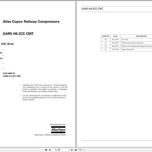 Atlas Copco Railway Compressor GAR5H6.2CCCMT 9819006710 Spare Parts Catalog EN (1)