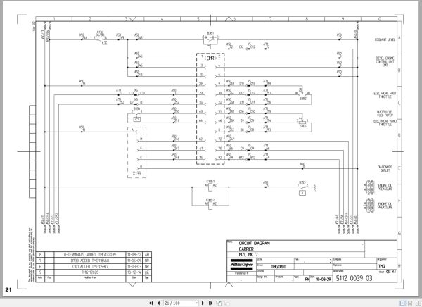 Atlas Copco Rock Bolting Rig Boltec MD Electrical Hydraulic Schematic 8991945000 EN (2)