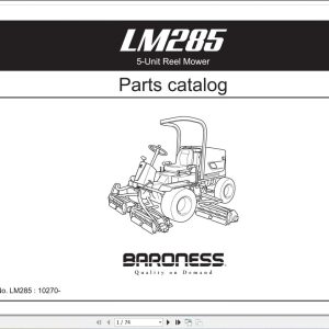 Baroness 5 Unit Reel Mower LM285 Parts Catalog (1)