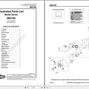 Briggs Stratton Collector 083100 Illustrated Parts List 2013 (1)