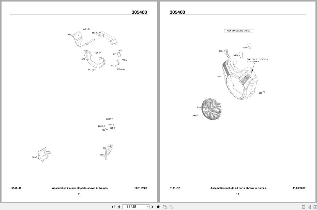 Briggs Stratton Engine 305400 Illustrated Parts List 2006 (2)