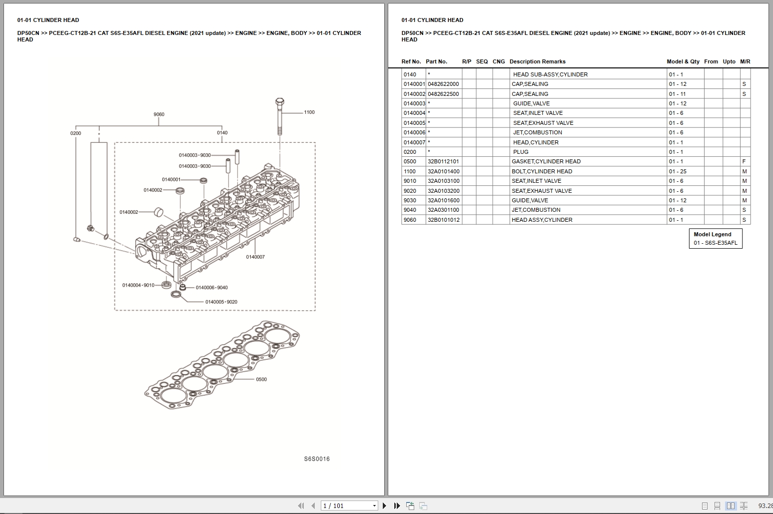 CAT Forklift EU DP50CN Spare Parts Catalog (4)