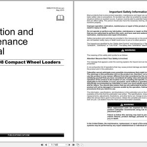 Caterpillar Wheel Loader 902 906 908 Operation Maintenance Manual SEBU7415 05 2019 (1)