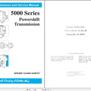 Clark Hurth Powershift Transmission 5000 Series Maintenance Service Manual EN (1)