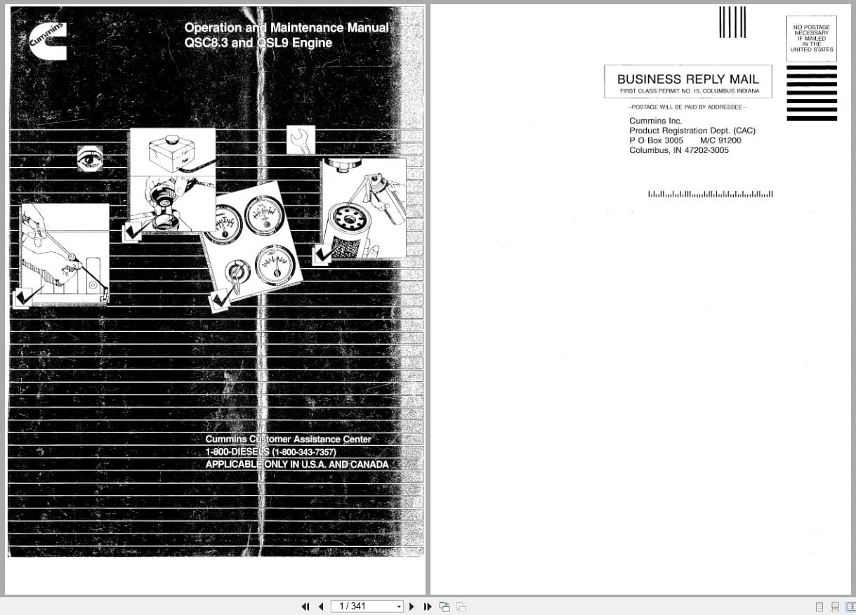 Cummins Engine QSC8.3 QSL9 Operation and Maintenance Manual 4021518 2004 EN (1)