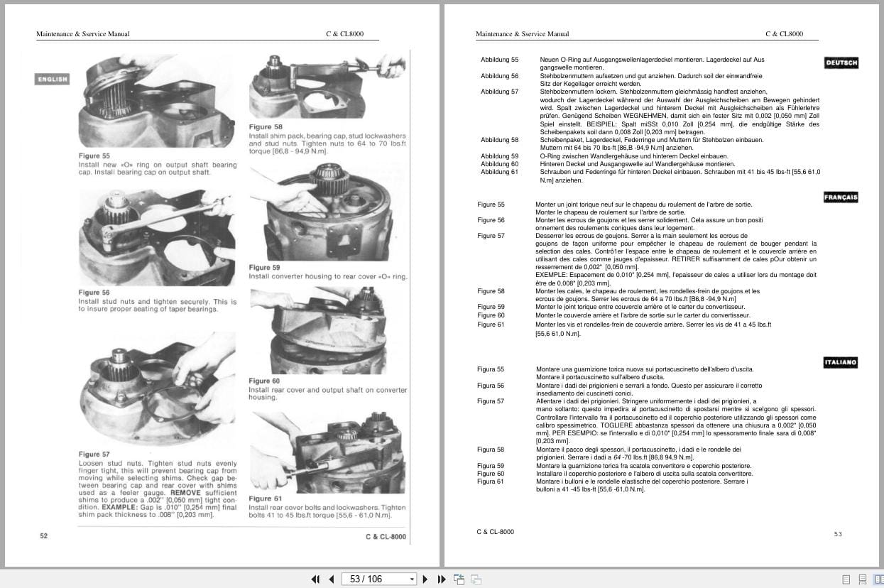 Dana Converter C8000 CL8000 Maintenance Service Manual EN (2)