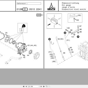 Deutz Engine TD20132V TCD20132V Spare Parts Catalog 03123529 2007 DE EN FR ES (2)