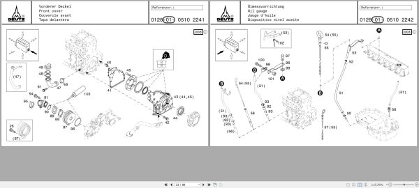 Deutz Engine TD20132V TCD20132V Spare Parts Catalog 03123529 2007 DE EN FR ES (2)