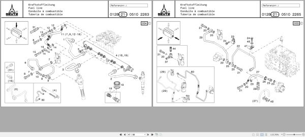 Deutz Engine TD20132V TCD20132V Spare Parts Catalog 03123529 2007 DE EN FR ES (3)