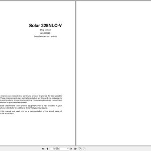 Doosan Excavator Solar 225NLC V Shop Manual 023 00062E (1)