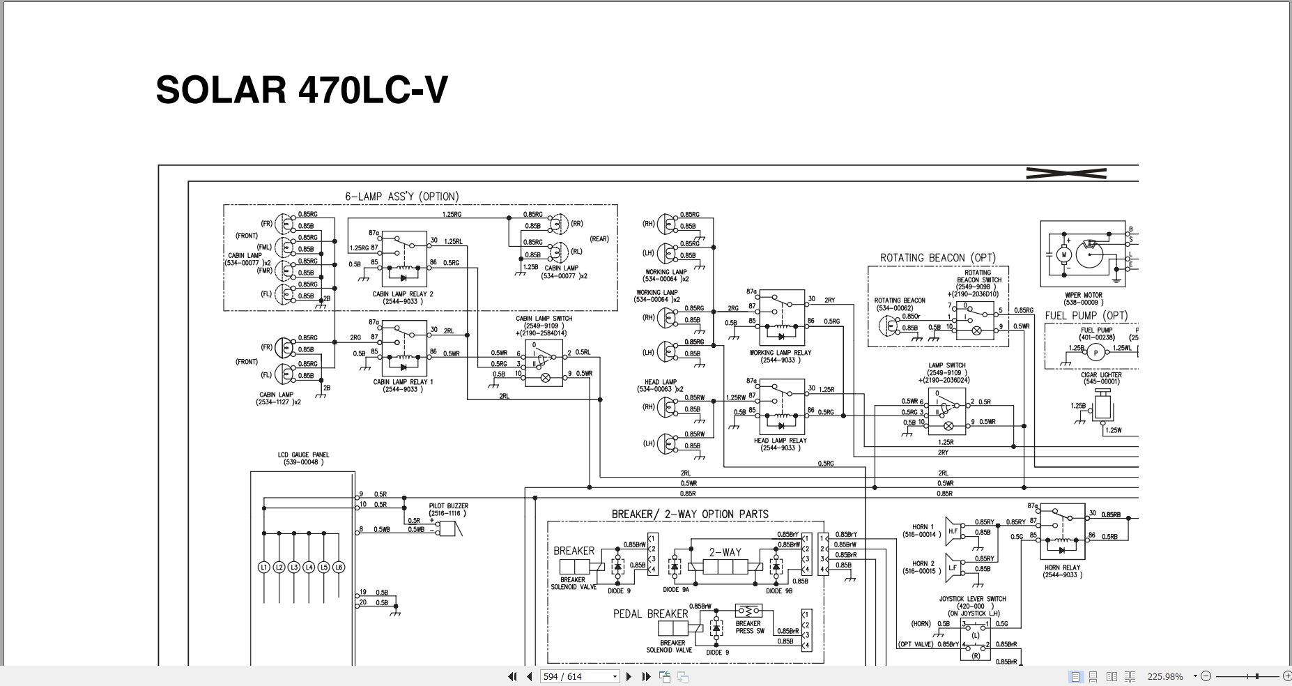 Doosan Excavator Solar 470LC V Shop Manual S0102000 2004 (3)