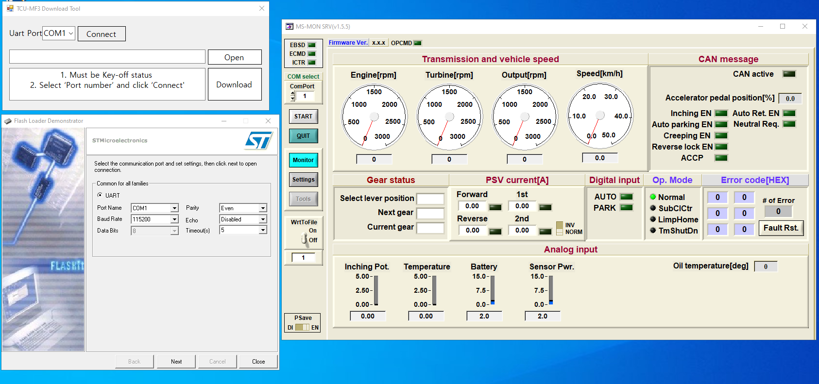 Doosan MS MON SRV v1.5.5 TCU MF3 Download Tool