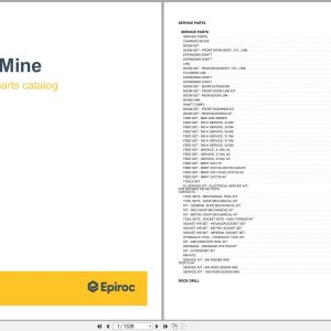 Epiroc Boomer S1D Spare Parts Catalog 8999267600 (1)