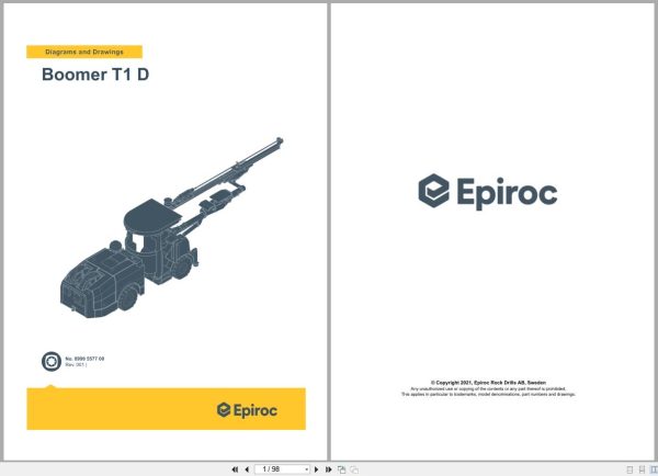 Epiroc Boomer T1D Electrical Hydraulic Schematic 8999557700 EN (1) Epiroc Boomer T1D Electrical Hydraulic Schematic 8999557700 EN (1)