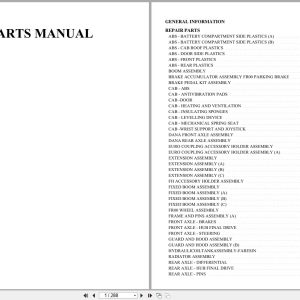 Faresin Electric Telehandler SR626E Parts Manual (1)