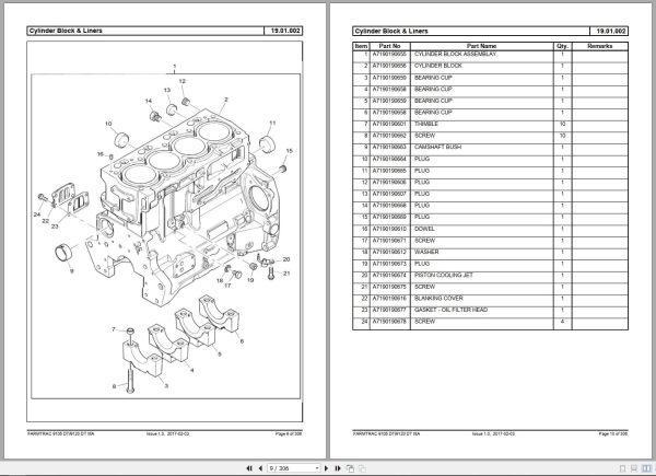 Farmtrac Tractor 9105DT 9120DT IIIA Parts Catalog 2017 (2)