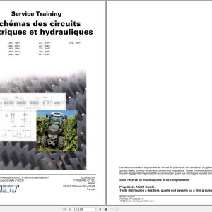 Fendt Tractor 200 Vario S Com3 VIN 330 331 332 333 334 Diagram Operation Workshop Manual FR (1)