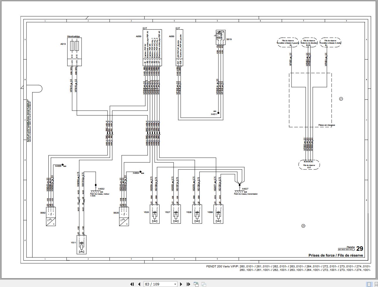 Fendt Tractor 200 Vario S Com3 VIN 330 331 332 333 334 Diagram Operation Workshop Manual FR (2)