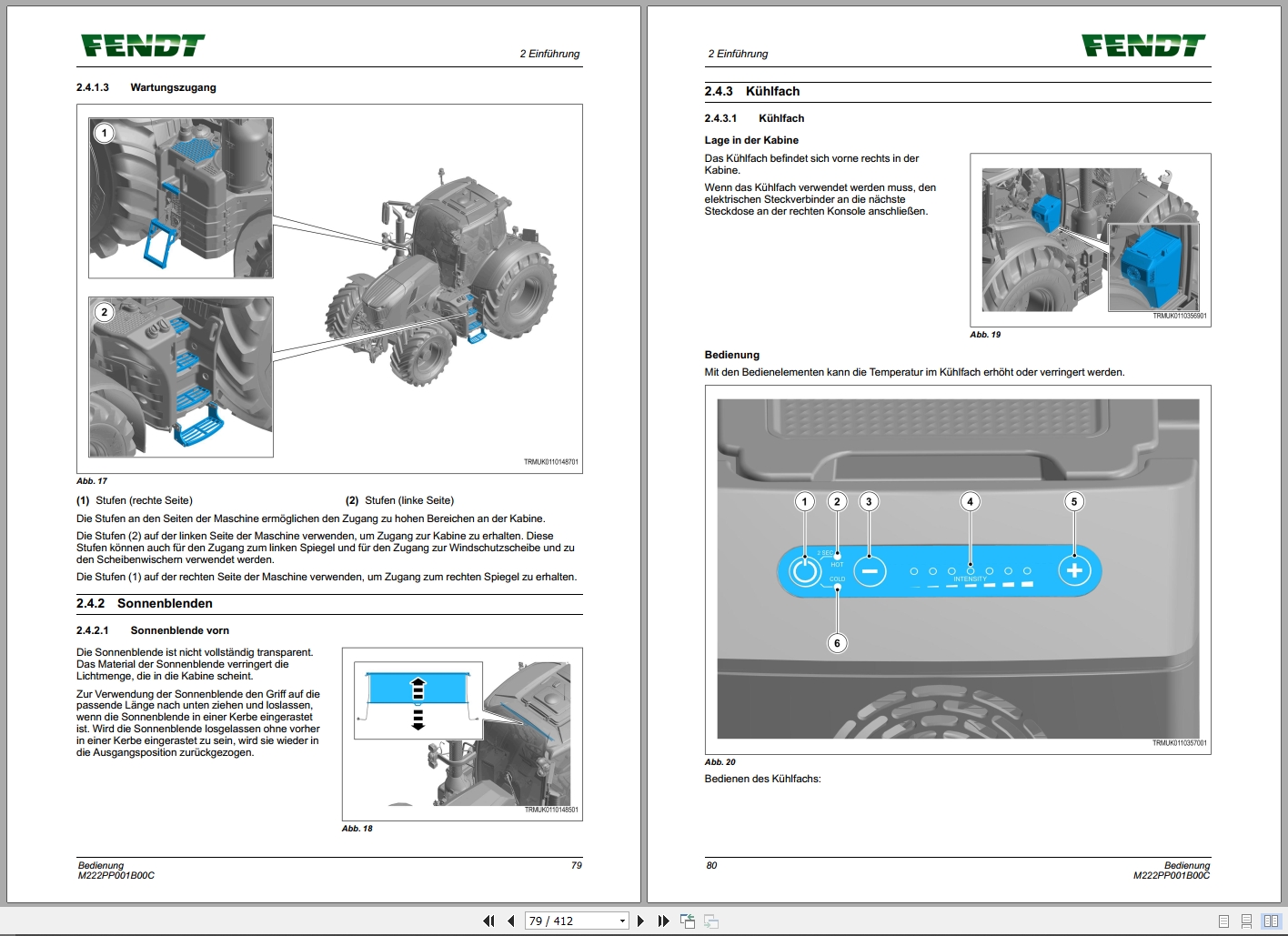 Fendt Tractor 700 Vario Gen7 VIN 706 710 Operation Workshop Electrical Manuals DE (3)