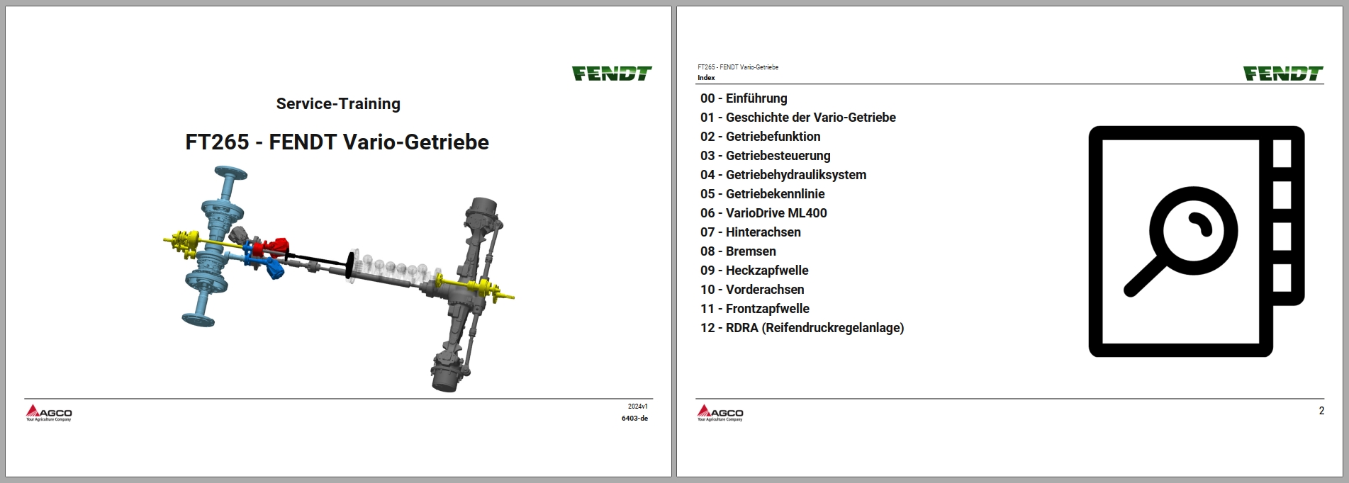 Fendt Vario Gearbox FT4 FT265 Service Trainning 6403 de 2024 DE (1)