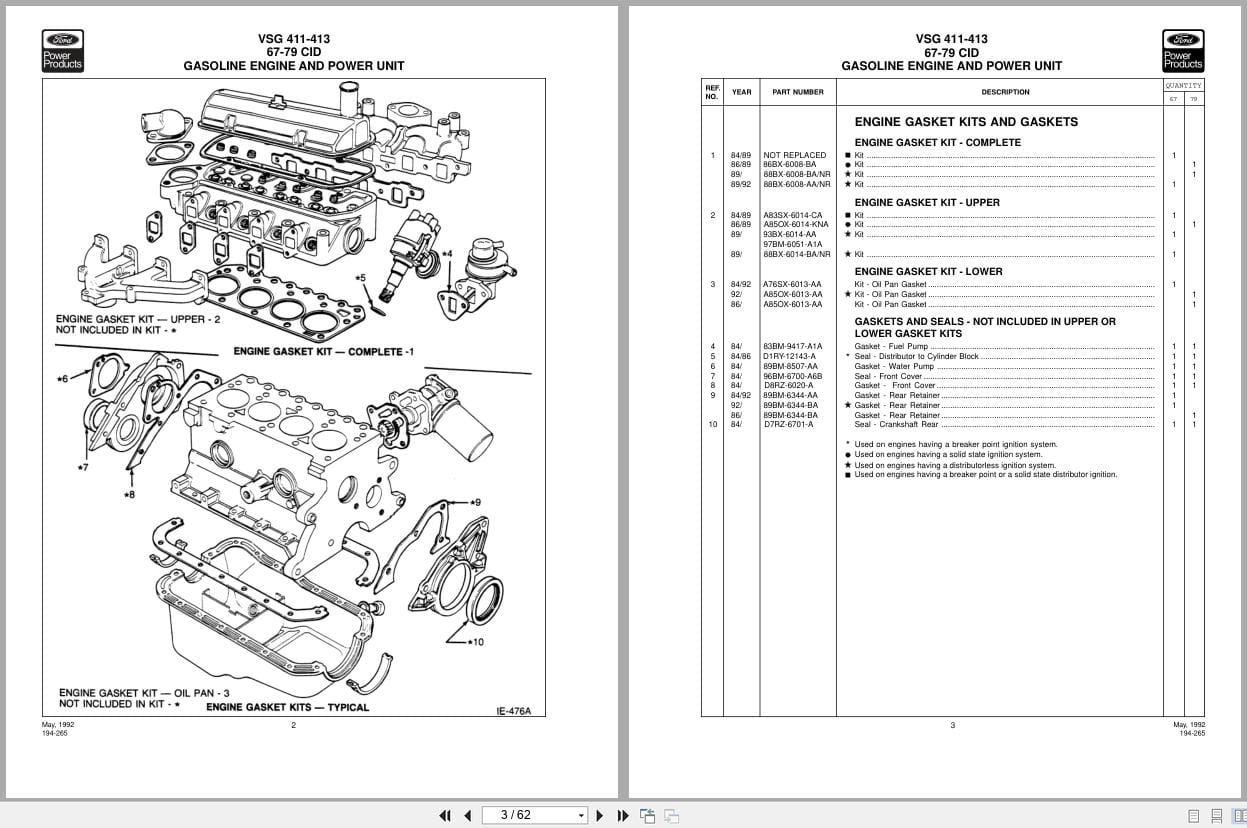 Ford Engine VSG 411 VSG 413 Parts Manual (3)