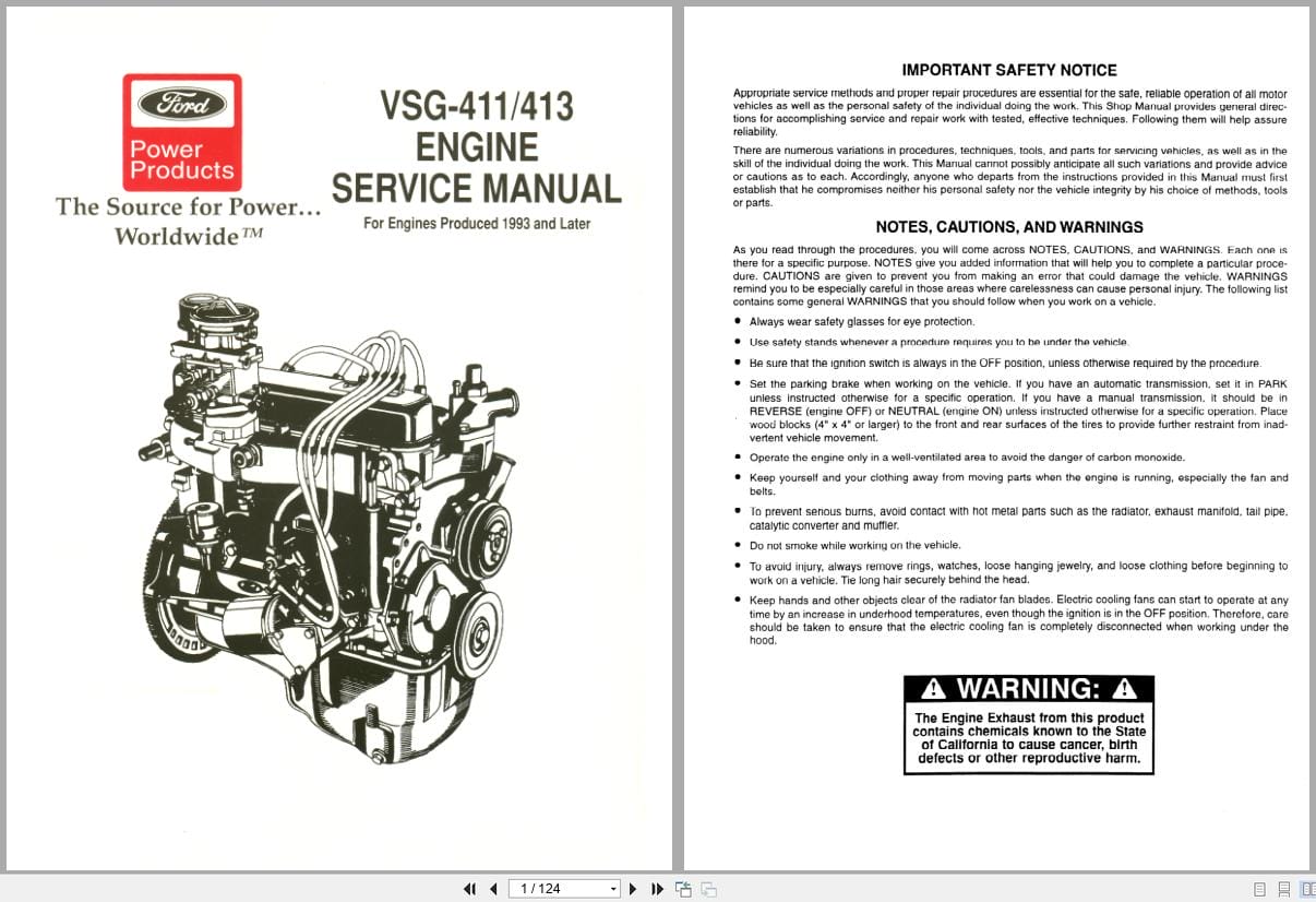 Ford Engine VSG 411 VSG 413 Service Manual (1)