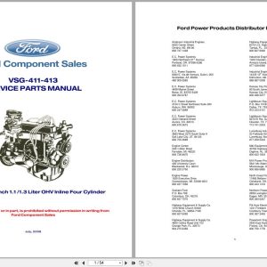 Ford Engine VSG 411 VSG 413 Service Parts Manual 2008 (1)