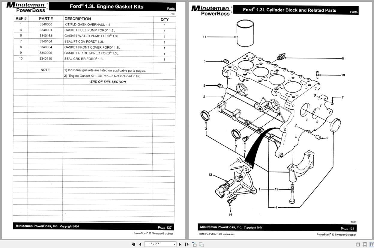 Ford Engine VSG 411 VSG 413 Service Parts Manual (3)
