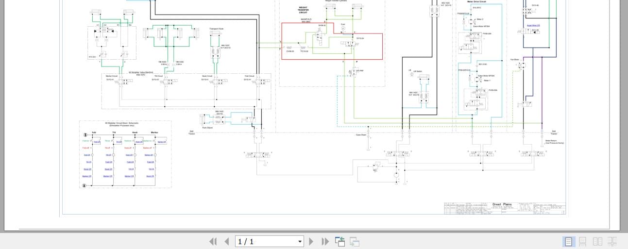 Great Plain Seeder Spartan 907 Eletric Hydraulic Schematic (1)