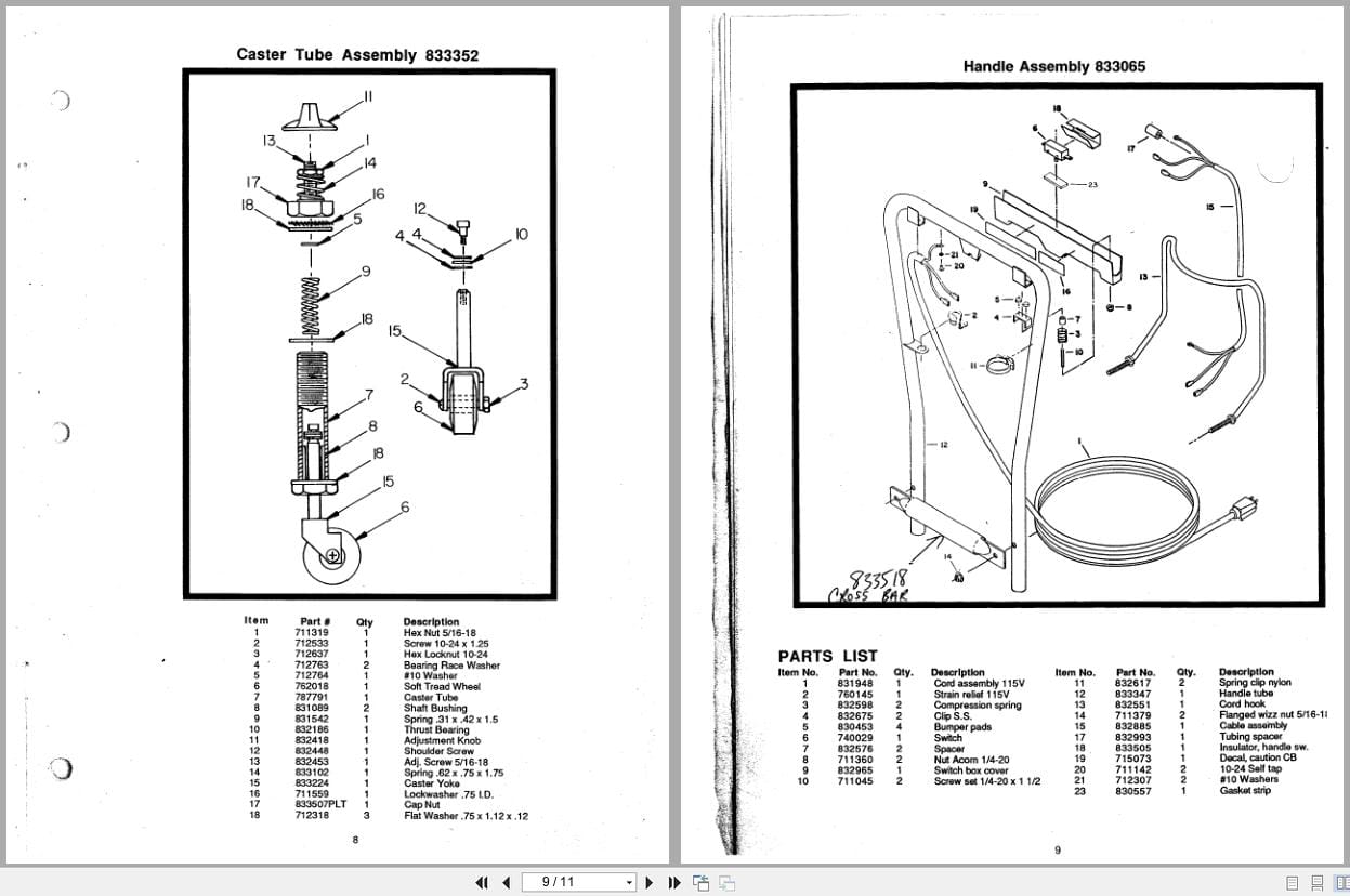 Hako Minuteman Burnishers 1100 1500 2000 Operation Service Parts Care (3)